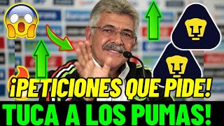 ✅🔥TUCA FERRETI LANZA GUIÑO A PUMAS, REVELA LA CONDICION PARA DIRIGUIR A LOS PUMAS