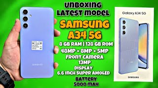 Samsung A34 5G Unboxing Video  |  Samsung Latest Model Unboxing Video  |  #samsung #a345g #mobile