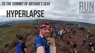 EDINBURGH TRAIL RUNNING - St Anthony's Chapel to Arthur's Seat Summit Hyperlapse!