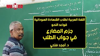 اللغة العربية | جزم المضارع في جواب الطلب | د. أمجد فتحي | حصص الشهادة السودانية