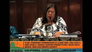 Betty Yee on Diablo Shutdown Proposal 6-28-2016