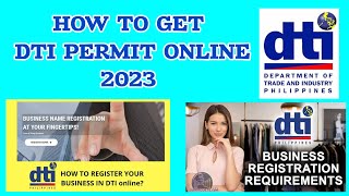 EASY WAY ON HOW TO GET DTI PERMIT CERTIFICATION ONLINE 2023 || HOW TO GET BUSINESS PERMIT