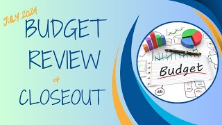 Monthly Budget Closeout | July 2024 #budgetcloseout #debtfreejourney #budgetingjourney