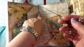 Vintage Christmas Junk Journal swap flip through