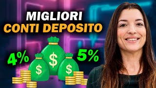 CONTO DEPOSITO MIGLIORE 2024: quale banca offre interessi più alti? 5 conti migliori vincolati e non