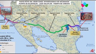 Presidente Daniel Ortega presenta la nueva ruta del Gran Canal Interocéanico en Nicaragua