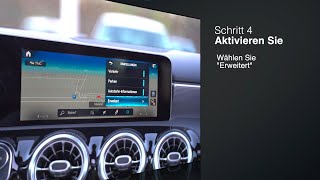 TUTORIAL Deutsch - Blitzer und Tutoren für Mercedes MBUX Navigationssystem