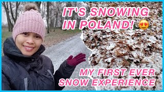 FILIPINA WORKER IN POLAND: MY FIRST EVER SNOW EXPERIENCE | Lhara Barnig 🌷