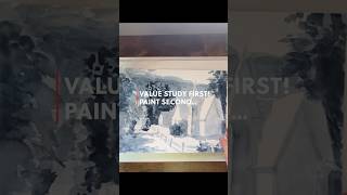 A Must for Watercolor - The Value Study. #watercolor #shorts #painting