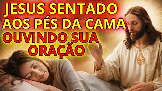 DESCANSE AO LADO DE JESUS, COM ELE AOS PÉS DA CAMA: ORAÇÃO PARA CONVERSAR COM CRISTO ENQUANTO DORME.