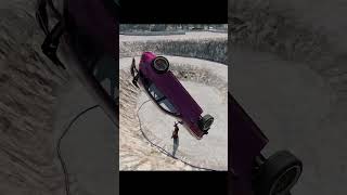 A car met a couple of deers in an unfortunate turn of events - Beamng.drive  #beamngdrive #gaming