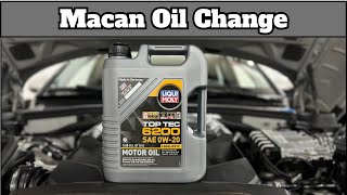 How to Change your Oil in a Porsche Macan / 95B.2 S