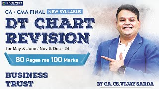 DT Chart Revision | business Trust | CA Final & CMA Final |DT Marathon #cafinaldt #dt #vijaysarda