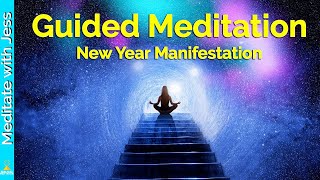 GUIDED MEDITATION To MANIFEST, Attract & Achieve Your Goals! 10-Minute Meditation for the NEW YEAR.