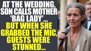 Son's Shocking Insult at Wedding Turns into Unforgettable Moment When Mom Takes the Mic