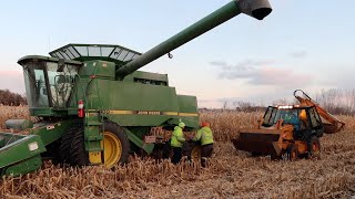 A Corn Stalk Wrecked The Combine!  Harvest Came to a Halt!