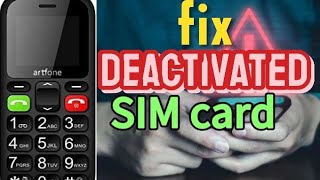 HOW TO FIX DEACTIVATED SIM CARD EASLEY|AMHARIC