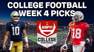 College Football Week 4 Picks & Predictions