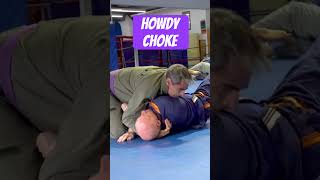 Howdy choke chest compression #bluebelt #bjj #howdychoke #purplebelt