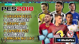 NOSTALGIA!!! PES PPSSPP LIGA EROPA DAN LIGA GOJEK INDONESIA, FULL FACE, GRAPIC HD