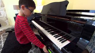 Parker Wolf (age 6) - Faber Piano Adventures 3B, On Wings of Song (played with Yamaha Disklavier)