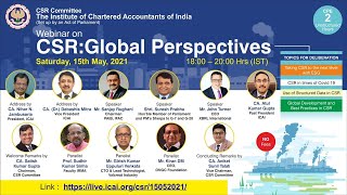 #LiveNow Speaking at CSR Committee, ICAI's "CSR: Global Perspectives"