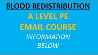 A Level PE: Explain Blood Redistribution