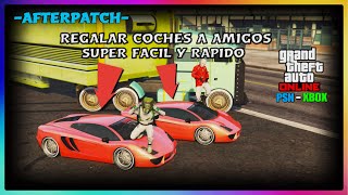 NUEVO TRUCO  - COMO REGALAR PASAR COCHES A AMIGOS FACIL Y RAPIDO  GTA V ONLINE  PLAYSTATION - XBOX