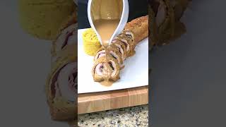 #shorts Chicken Cordon Bleu with Port Wine Cream Sauce