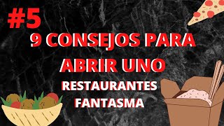 👻😮🤑9 CONSEJOS PARA ABRIR TU RESTAURANTE FANTASMA👻😮🤑CHEF MODE MEDIA- GASTRONOMIA