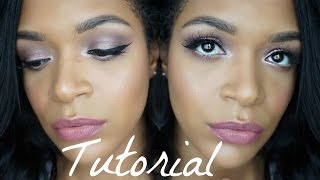 VIOLET GLAM MAKEUP TUTORIAL [One Palette Edition] | MissFlorence