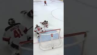 Super Save by Vitek Vanecek #nhl #hockey #sports #youtubeshorts #devils #instagram #perfect #shorts