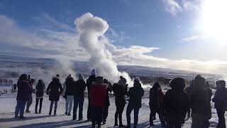 Geysir : les jets