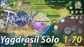 F2P Yggdrasil Solo High Wizard Lvl.80 180kdp Ragnarok Origin Global 1-70 Stage