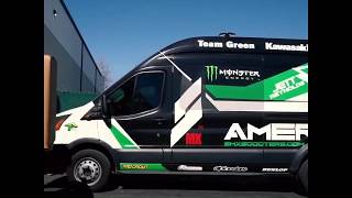 Motocross Moto Van Upfit for Team Green Rider Jet Reynolds By Custom Upfits