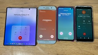 Samsung Galaxy Fold 2 vs S7 (2017) Incoming Call Hold S10e Galaxy vs Inoi A150