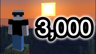 Thanks for 3,000 subscribers!