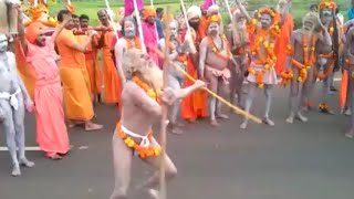 Naga sadhu rally in Junagadh