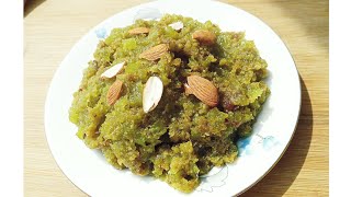 लौकी हलवा बिना खोया बिना कद्दूकस । Lauki Halwa Without Khoya , Without Milk Powder