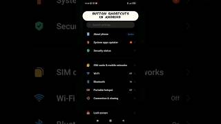 Button shortcuts in android 😲 | Slide 3 fingers down to take screenshots #shorts #xiaomi
