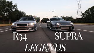 JDM Legends Nissan Skyline R34 // Toyota Supra MK4