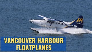 Thrilling Floatplane take off/landings at YHC Vancouver Harbour Airport 4K June 2023