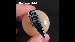 Glamorous Ombre Stamping Leopard Gel Polish Nail Art Step by Step Tutorial