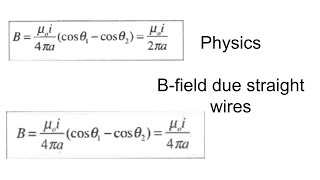 Magnetic Field from infinite and semi infinite wires