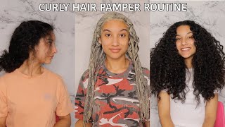 Curly Hair Pamper Routine