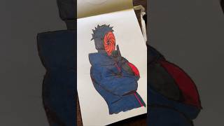 Obito uchiha drawing 🥶✨|| naruto drawing || anime drawing #drawing  #sketch #anime #shorts #art