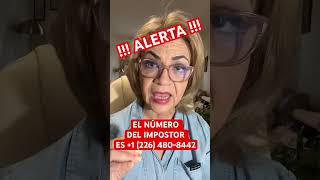 ¡¡ ALERTA !! El número del impostor es +1 (226) 480-8442#marthamartinezhidalgo #psicologa #coach