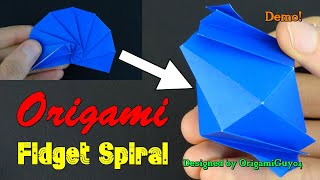 Origami Spiral Fidget Toy (OrigamiGuy04) || Demo