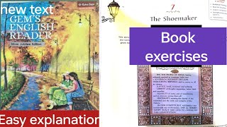 L-7 The shoemaker|| book exercises || Class -8#gemsenglishreader#english