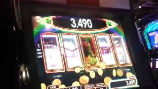 WOZ Yellow Brick Road 1c slot bonus   BIG WIN! RARE GAME